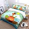Noah's Ark Animals Pattern Bedding Duvet Cover Set  (1*Duvet Cover 2*Pillowcases, without duvet insert)