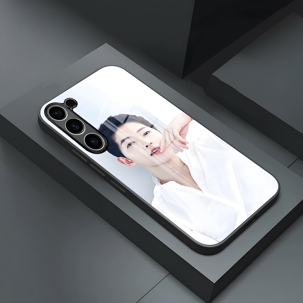 Vincenzo TV Song Joong Ki Phone Case for S24 Ultra Samsung S23 S22 S20 Fe S21 Plus Galaxy A54 A34 A24 A53 M54 Note 20 Glass Cove