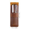 2026 Leather Pen Case Simple Small Pencil Case Cowhide Pencil Case Handmade Creative Men's and Women's Retro Stationery Box Storage Bag