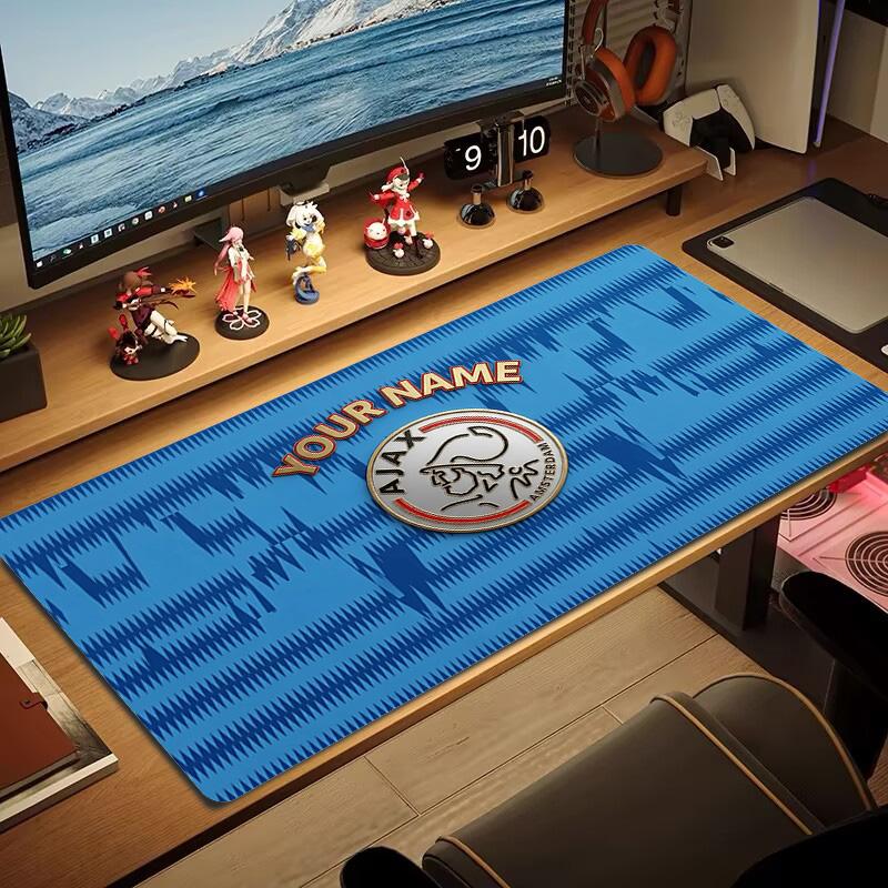 Poduszka z nadrukiem AFC Ajax Antypoślizgowa Mata pod laptopa/tablet Duża podkładka pod mysz XXL Mata do gry na mini PC Z blokowanymi krawędziami
