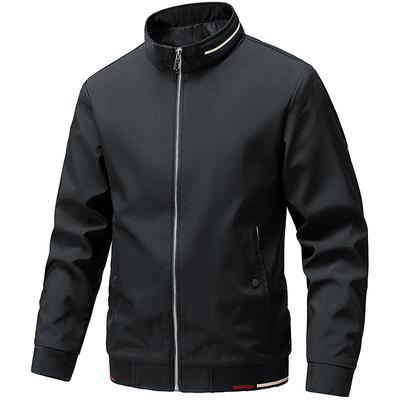 Spring and Autumn Thin Men's Stand-up Collar Short Trench Coat Casual Jacket Men's Trendy Top Coat Men's