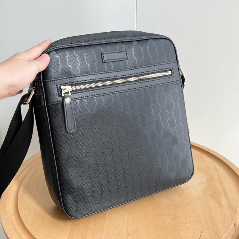 

G Family Men s Classic Ohidia Double Presbyopic Black Riding Single Shoulder Cross-Strander Messenger Bag Business Casual 27x28x6CM чорний