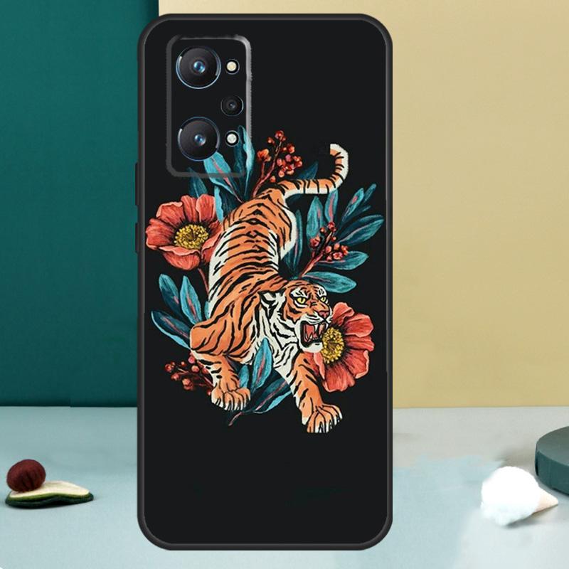 Fashion Animal Tiger Art For Realme 13 12 10 11 14 Pro Plus GT 6 5 6T GT7 Pro C55 C53 C51 C21Y C25S C75 C67 C61 Case