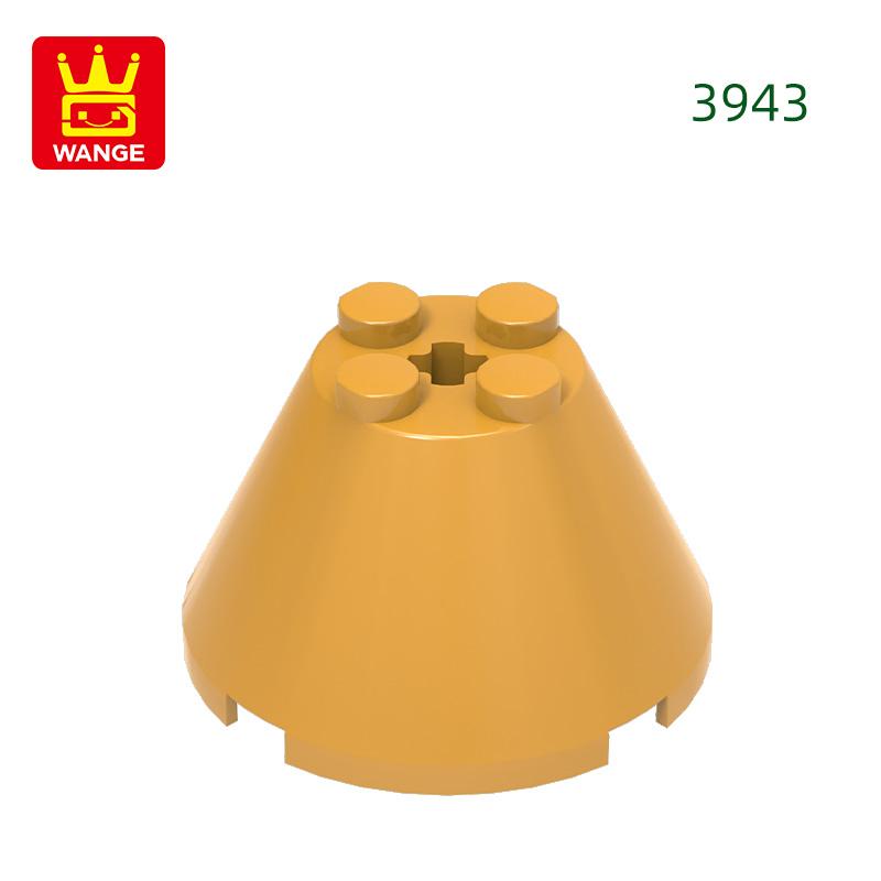 

Non-Toxic 31Pcs/Lot 3943Cone 4X4X2 Withaxle Hole Block Moc Color Accessories Compatible With Brick Diy Children S Toy Assembly Parts about 31pcs