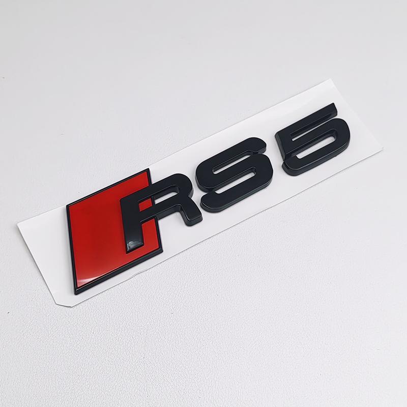 3D ABS Černé Logo RS3 RS4 RS5 RS6 RS7 RS8 Znak Písmena Samolepka Auto Zadní Víko Kufr Znak Nálepka Pro Audi RS 3 4 5 6 7 8 Příslušenství