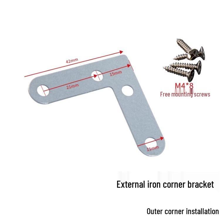 Old-Fashioned Aluminum Alloy 90-Degree Screen Window Corner Connectors