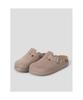 (Women) Suede Chunky Sole Cork Clog Yellowish Brown (Hh64K2C75B)