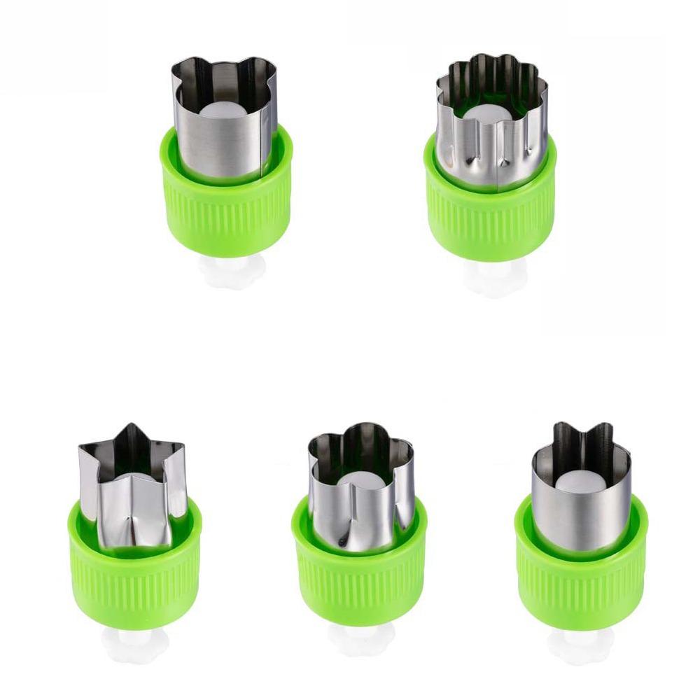 5Pcs/set Cartoon Vegetable Fruit Cutter Animal Shape Cut Mold Embossed Mold  Home Essentials