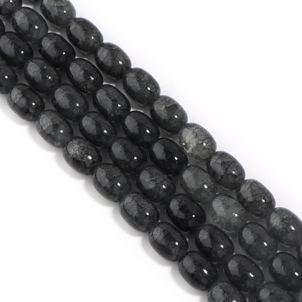 28pcs/lot 10x14mm Colorful Glass Beads Barrel Shape Loose Spacer Beads For Jewelry Making DIY Bracelet Necklace Accessories