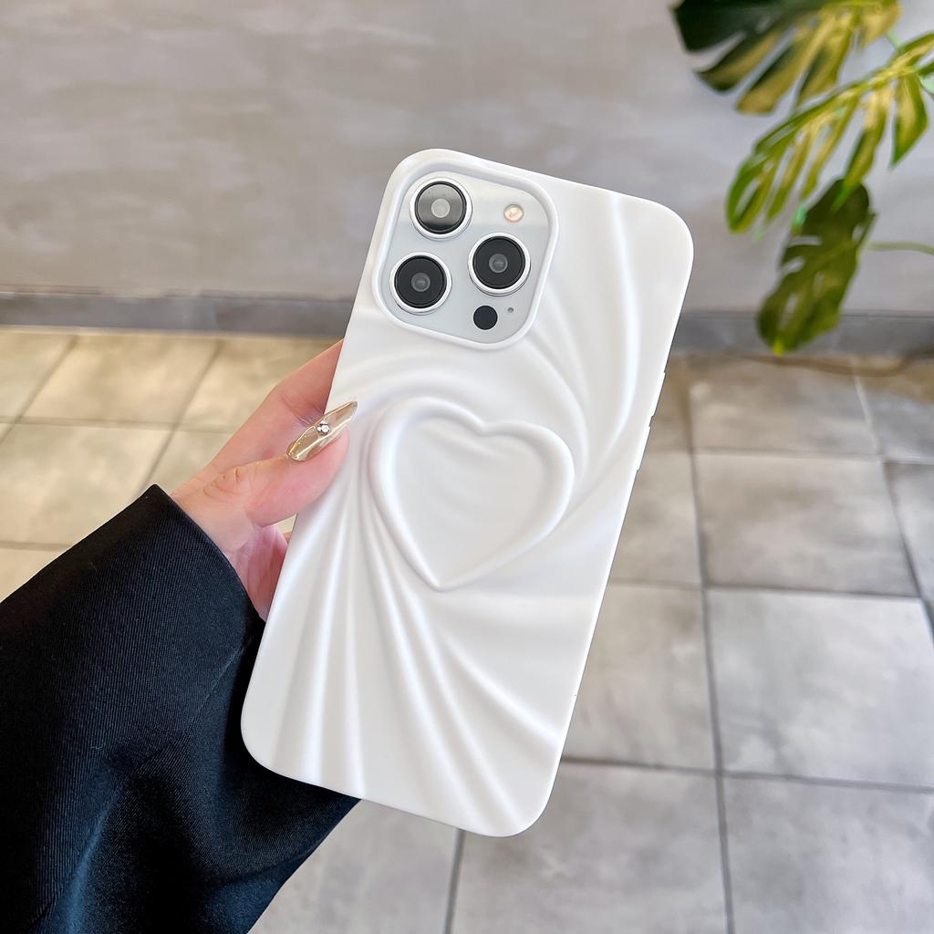 Bestseller 3D Love Heart Phone Case for iPhone 16 Pro Max Fashion Style Soft Tpu Mobile Phone Case for iPhone 11 12 13 14 15 16
