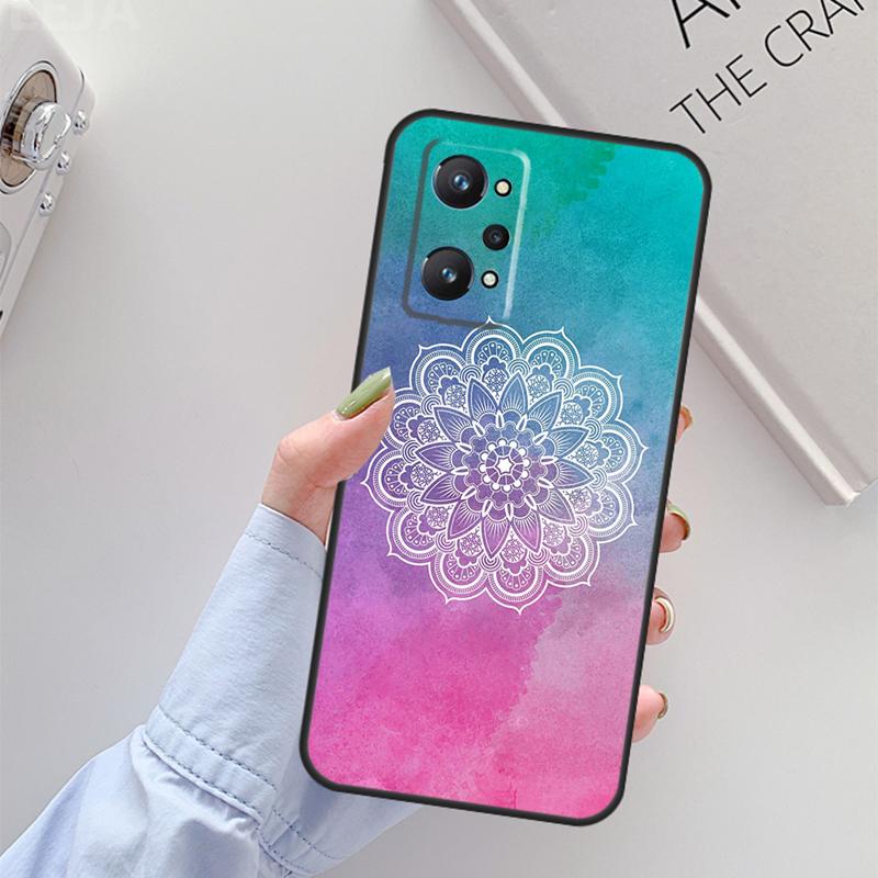 Flowers Mandala Floral For Realme GT 7 Pro GT 6T 6 5 C67 C61 C55 C53 C51 C21Y C25S C75 10 11 12 13 14 Pro Plus Case