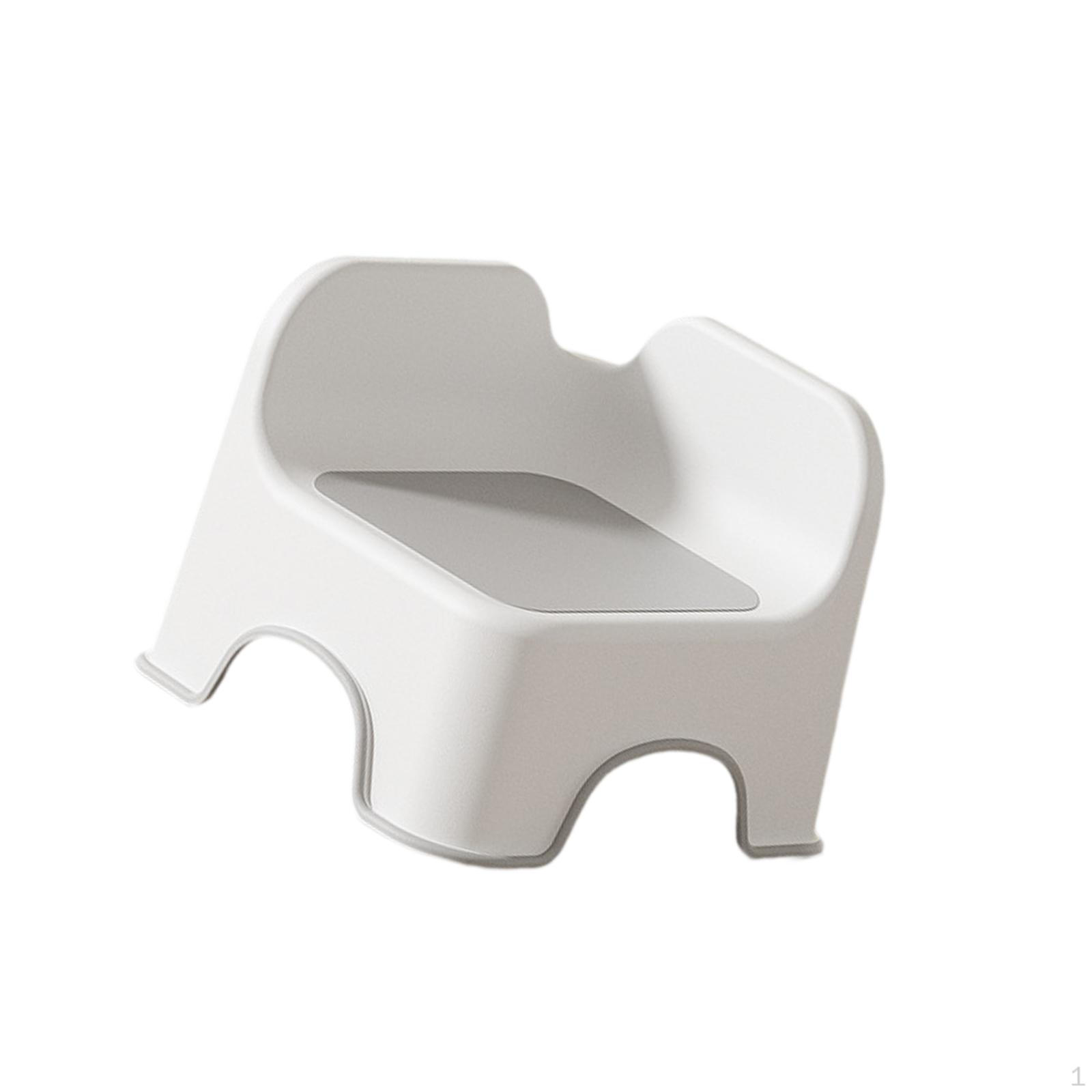 

Детский табурет для ванной комнаты, эргономичный и устойчивый дизайн серый