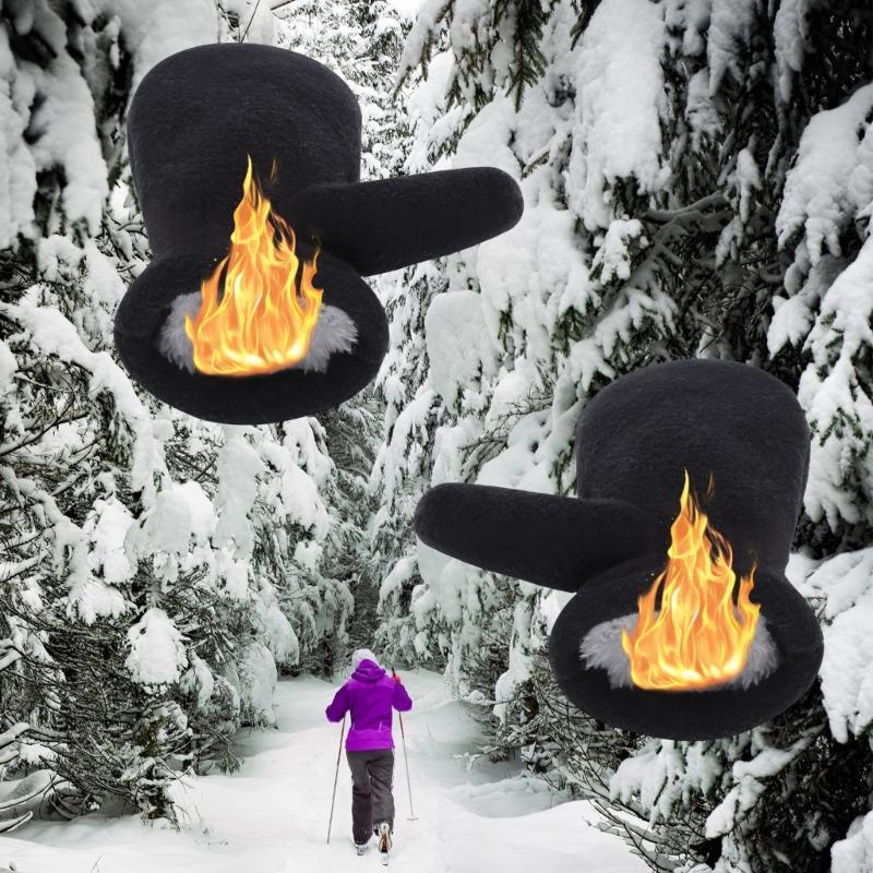 2-4Y Fleece Mitten Kids Winter Kids Mittens Plush Thick Warm Toddler Gloves Plush Gloves Mitts Kid Cycling Gloves