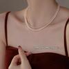 High-Gloss Mother-of-Pearl Necklace: Women's Exquisite, Durable, Strong Light Baby Rice Beads Clavicle Chain