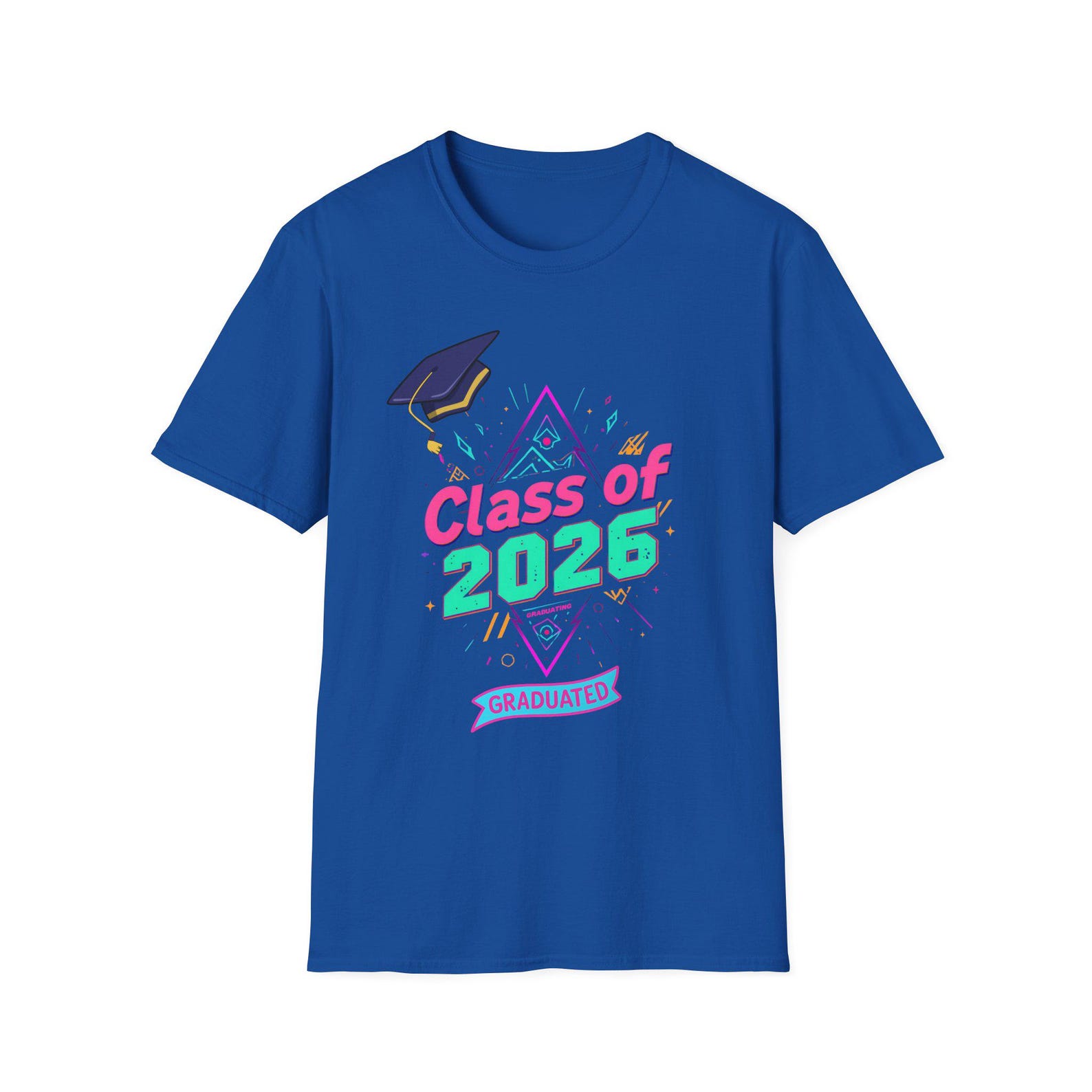 Class of 2026 Graduation T-Shirt | Graduating Student Tee | Mortarboard Design XL