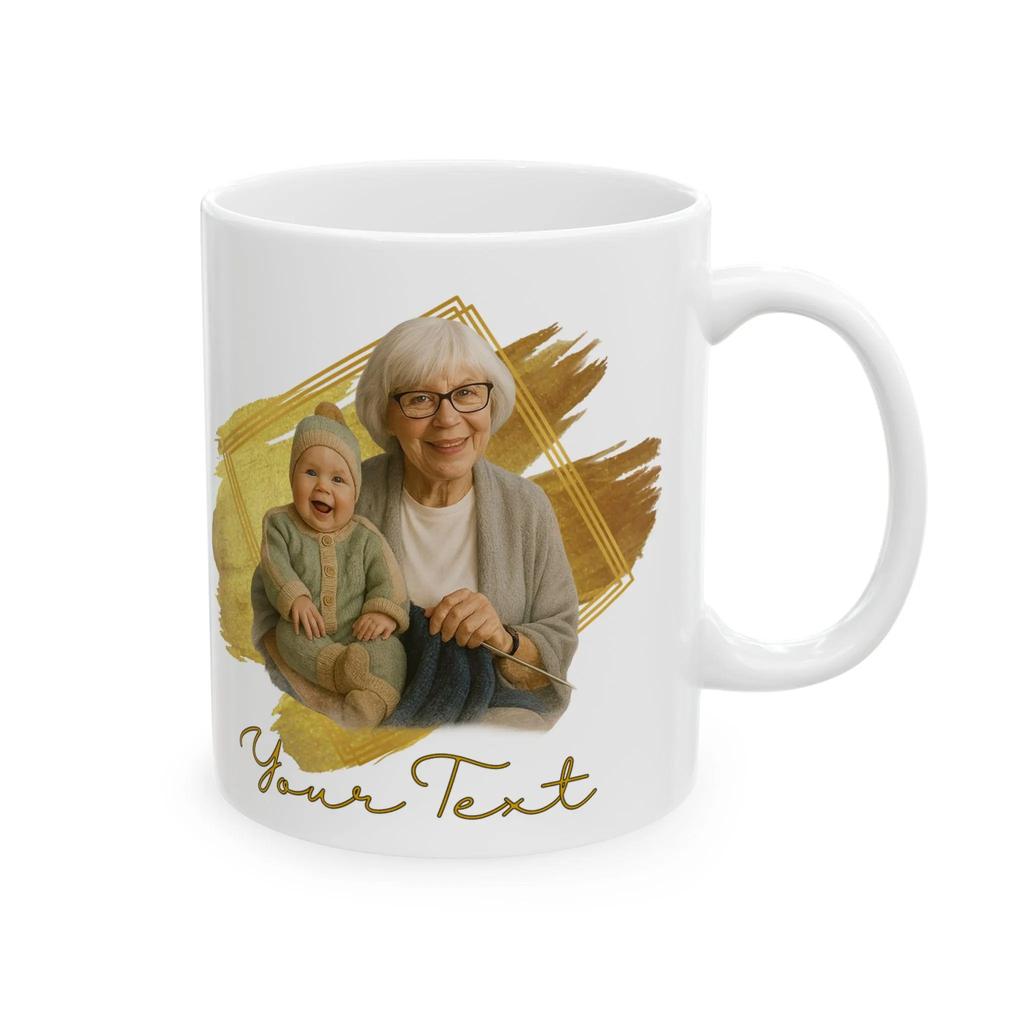 11oz Individuelle Haustierdesign-Tasse Personalisierte Haustierfoto-Tasse Langlebiges Tierbild Trinkgeschirr für Kaffee Tee Heiße Getränke Tägliches Kunstdesign