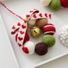 1pc Christmas Decoration,Mini Wool Ball Bell Garland Pendant for Christmas Tree,Christmas,Garland Vine Decoration,Home Decorat