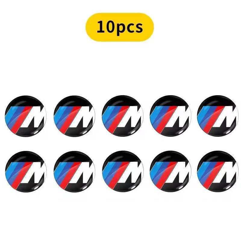 BBJG8 11mm 14mm Car Remote Key Emblem Badge Radio Button Sticker for BMW M Performance E39 E46 E90 E30 E60 E91 E92 F30 F31 Z4 X3 X5 X7