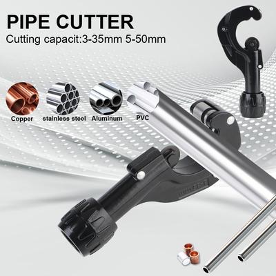 Pipe Cutter Bearing-type Pipe Cutter for Copper Stainless Steel Hose Water Pipe Cutting with Deburring Tool 3-35mm