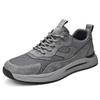 Men's Mesh Breathable Sneaker Summer Men's Shoes Non-Slip Wear-Resistant Casual Running Shoes Genuine Leather Versatile Jogging Shoes
