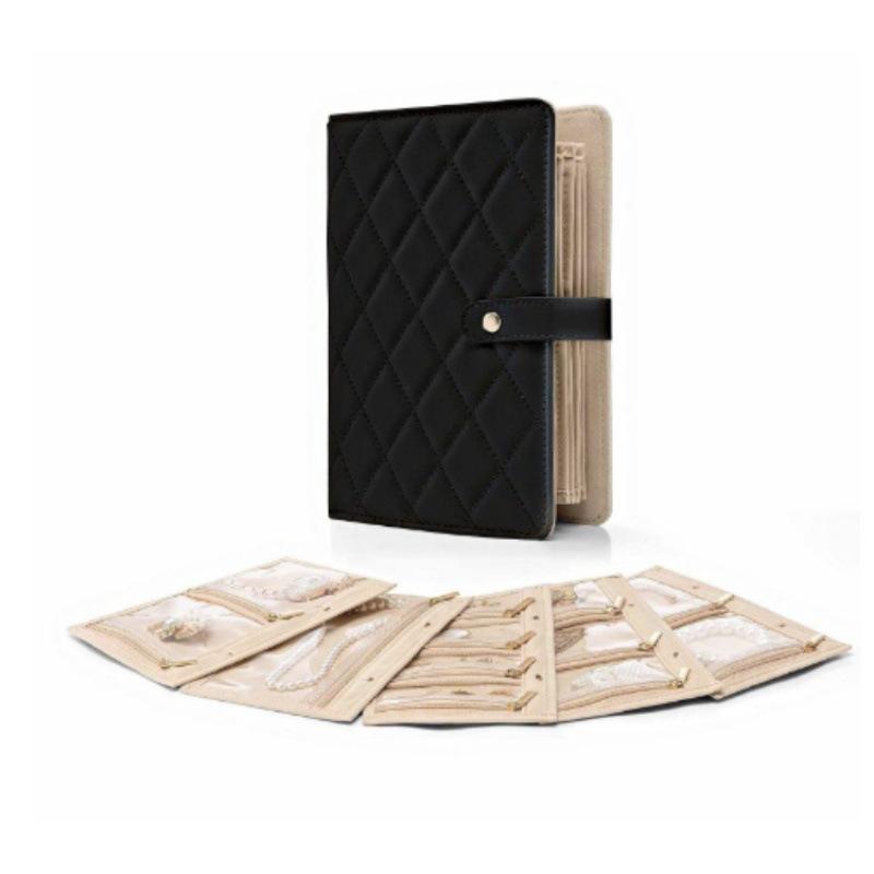 Light Luxury Jewelry Storage Book Leather Large Capacity Storage Bag Anti-oxidation Earring Necklace Storage Book Binder Jewelry