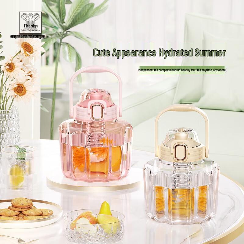 Fire Elephant Venus Dual-Drink Straw Bottle