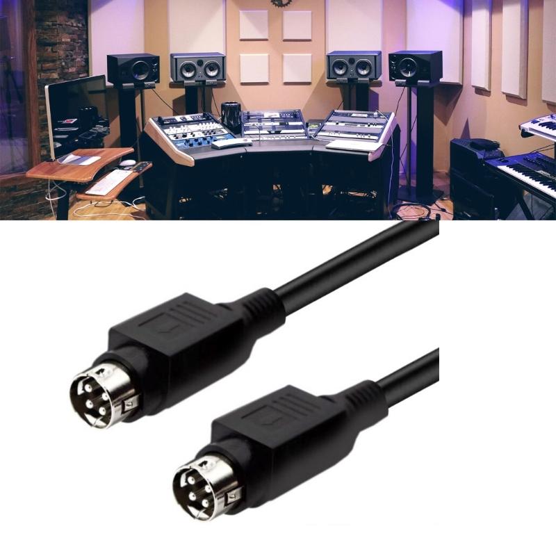 4Pin DIN Male Speakers Cable For R1700BT R1600TIII Speakers High Fidelitys Sound Wire Copper Shielding ABS Housing