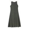 European and American Style, New Women's Clothing, Foreign Style Simple Linen Solid Color Sleeveless Long Dress