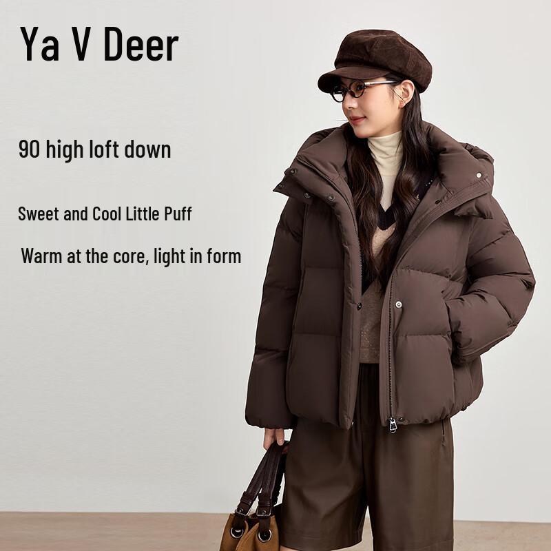 

Yalu Women s Detachable Hood Puffer Down Jacket XL