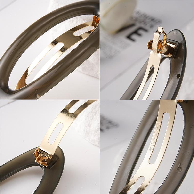 Koreanische Große Frühling Haar Klaue Clips Frauen Metall Gelee Pferdeschwanz Halter Haarnadel Barrettes Mode Mädchen Haar Zubehör Hairgrip