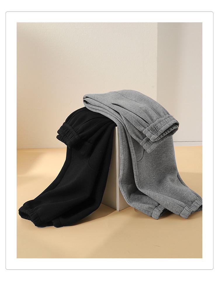 Elastic Waist Casual Sports Pants with Leg Ties for Women