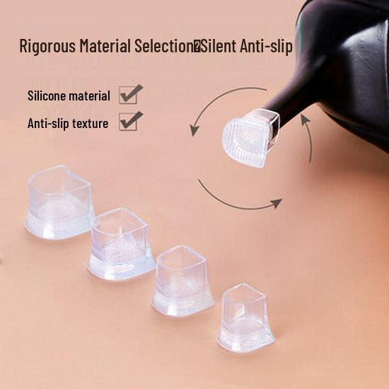 Silent Anti-Slip Heel Covers - Wear-Resistant Stiletto Accessories & Replacement Pads