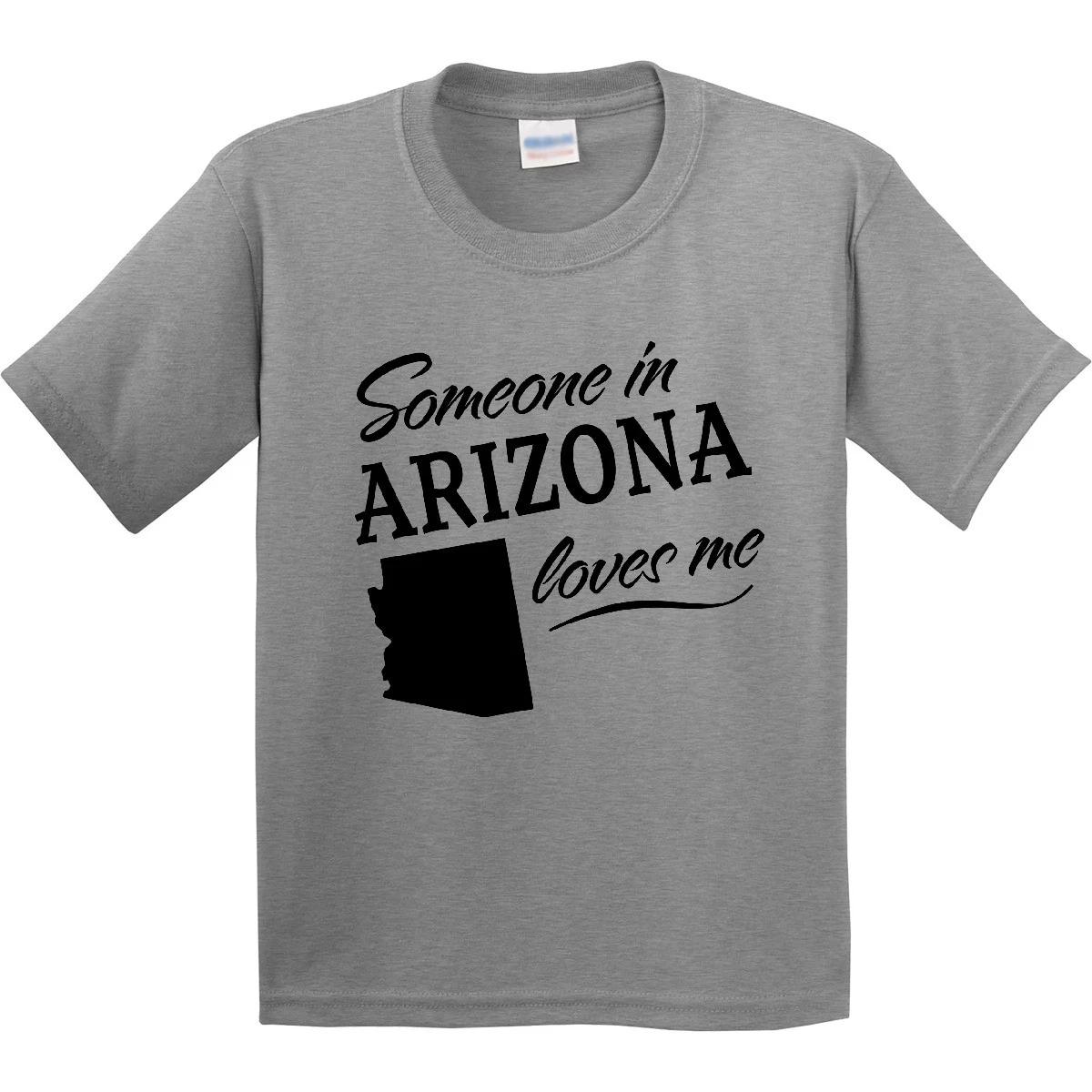 Inktastic Someone In Arizona Loves Me Youth T-Shirt State Home Family Kids Love 100