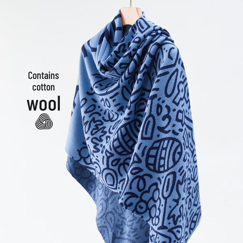 

Navigare Cartoon Sailboat Jacquard Warm Scarf 50