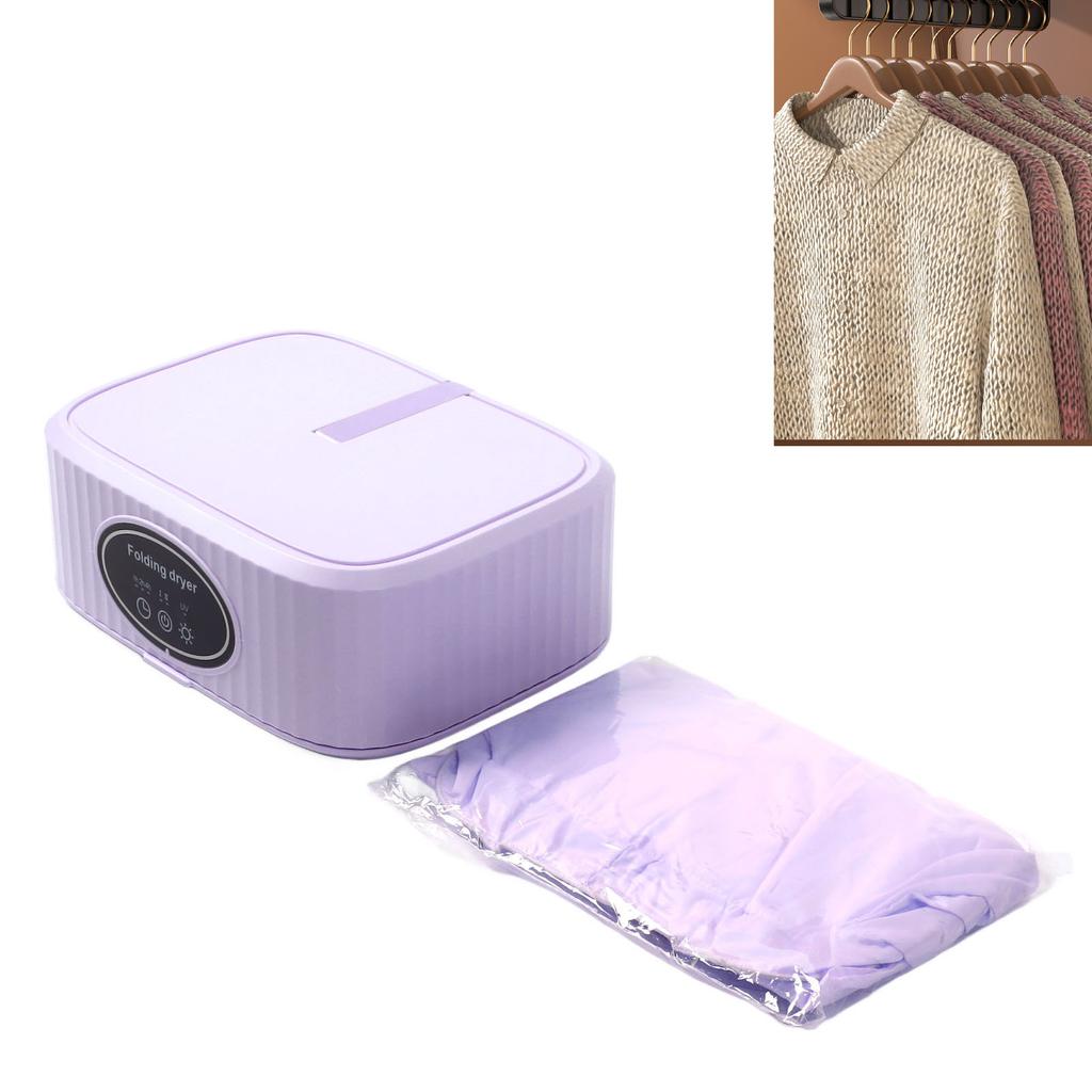 Foldable   Electric Laundry Dryer with Dryer Bag Timer Function Quiet   Portable Clothes Dryer for Light Clothes Underwear