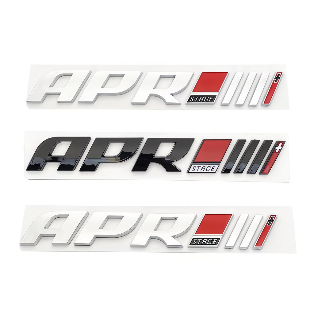 3D ABS APR Stage III 3+ Logo Badge Sticker Car Side Fender Rear Trunk Emblem Decal