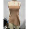 European and American New Sexy Strapless Solid Split Tube Top Top Sexy Knitted Chest Wrap Top