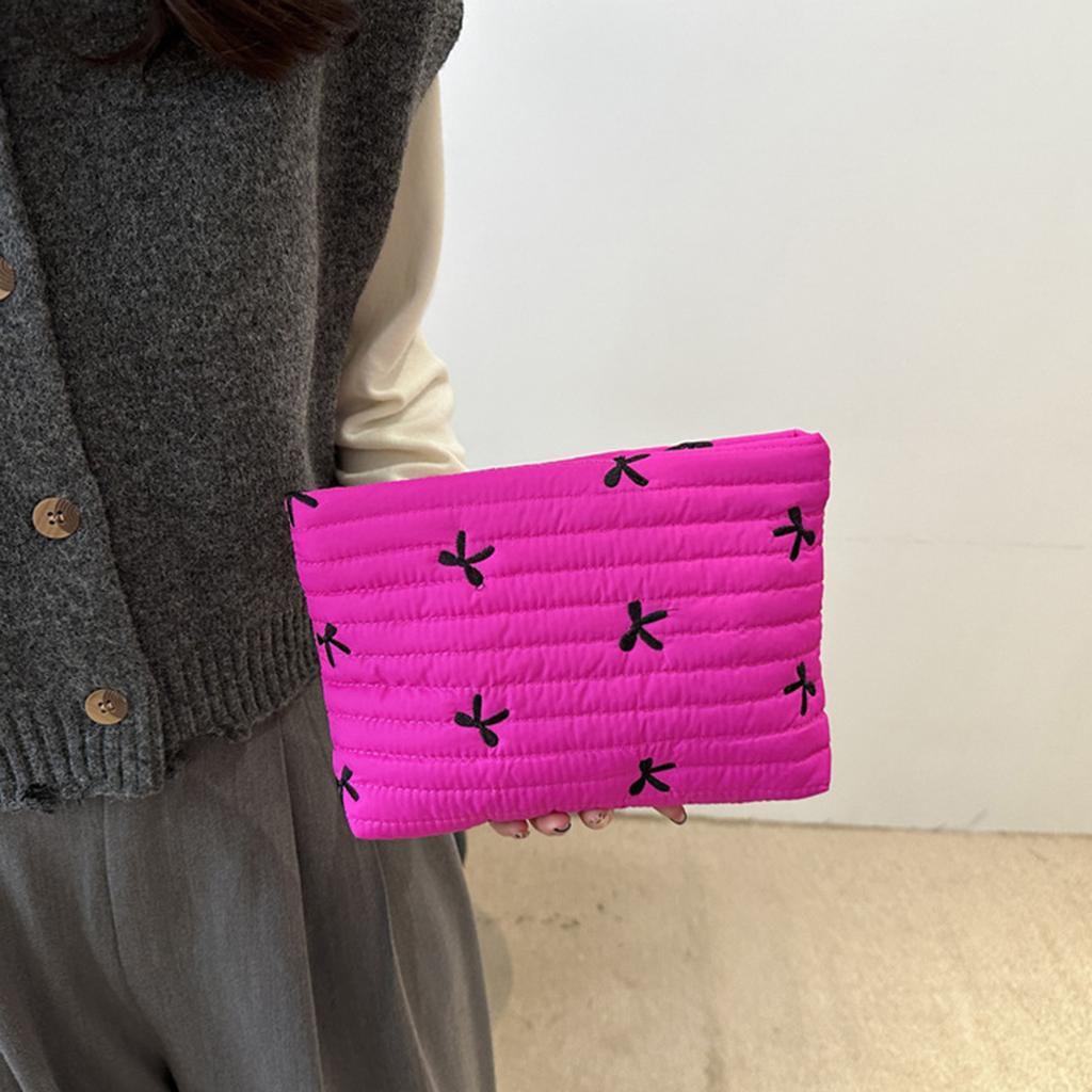 Modische Kosmetikaufbewahrungstasche Feminine Schleifendesigns Kosmetikorganizer Aufbewahrungstasche für alltägliche Essentials