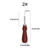 1Pc Rust Proof DIY Leather Edge Shaver Professional Edge Trimmer Wood Handle Stainless Steel Blade Leather Chamfer Tool