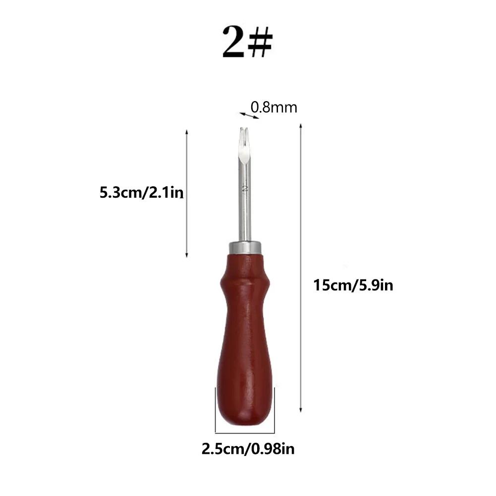 1Pc Rust Proof DIY Leather Edge Shaver Professional Edge Trimmer Wood Handle Stainless Steel Blade Leather Chamfer Tool