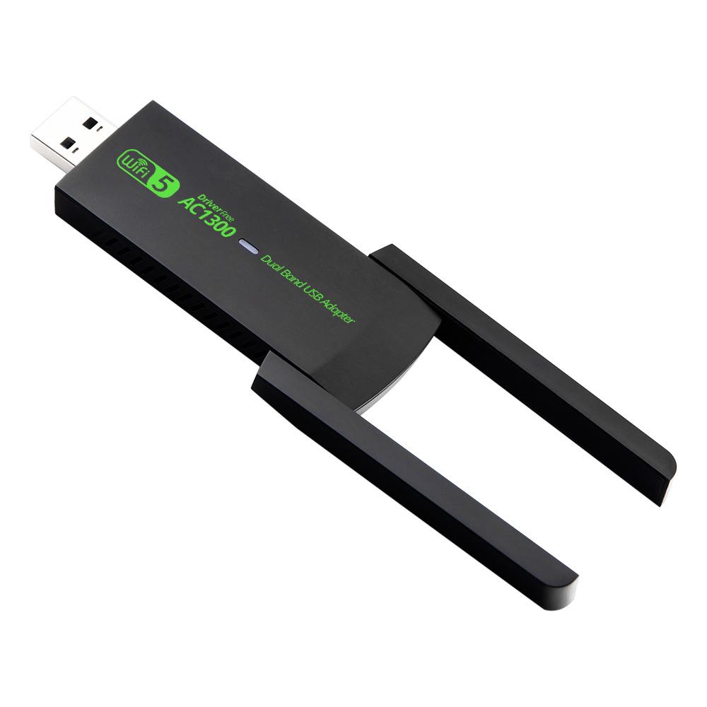 Spot 1300M Dual-Band USB WiFi Adapter: Wireless Network Receiver & Transmitter