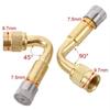 4PCS 45/90Degree Angle Tyre Valve Extension Adaptor Motorcycle Motorbike Tires Wheels Part Accessories