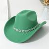 Bridal love jazz top hat European and American style knight hat high quality woolen straw hat men's and women's photo travel hat