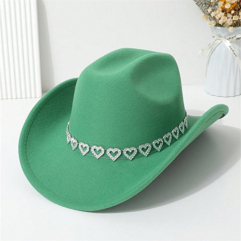 Bridal love jazz top hat European and American style knight hat high quality woolen straw hat men's and women's photo travel hat