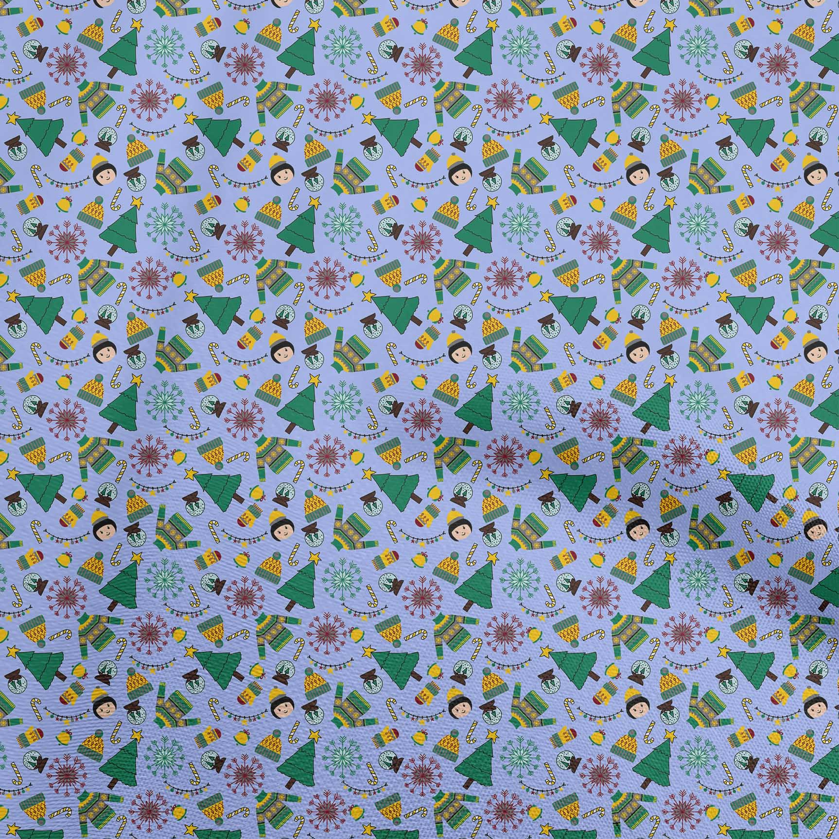 

OneOone Cotton Flex Grey Fabric Різдвяні ремісничі проекти Декоративна тканина з принтом у дворі 40 дюймів 42 Inch Wide - Viscose Chiffon середній фіолетовий колір