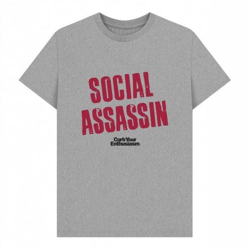 Curb Your Enthusiasm Unisex Adult Social Assassin T-Shirt