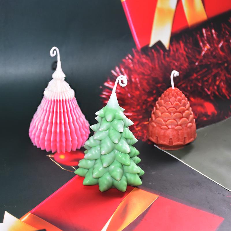 Christmas Silicone Mold for DIY Candle Making - Santa Claus, Tree, Snowman