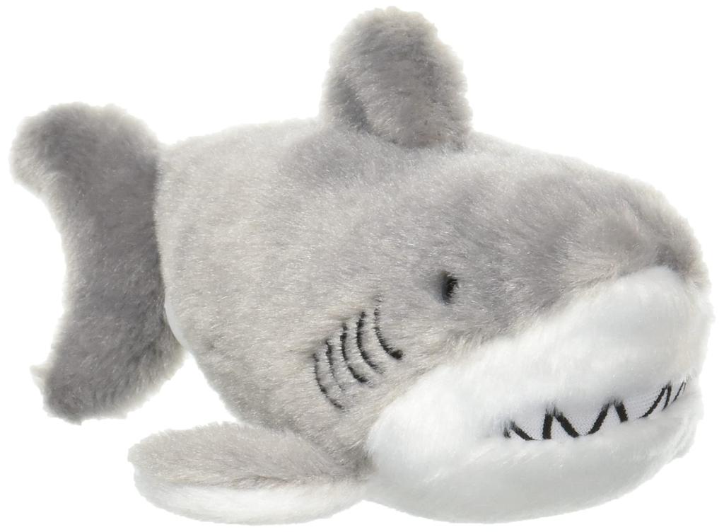 Sanei Boeki Original Plush Toy: Pururun Marine Great White Shark, W5.5 x D17 x H5.5cm, Animal