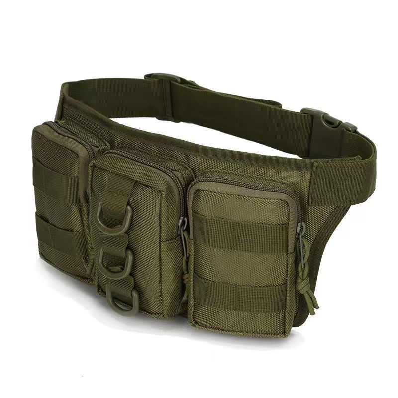 

Supply Triple Small Waist Bag Outdoor Training Camouflage Waist Bag Tactical Small Waterproof Mountaineering and Cycling Bag армія зелений колір