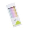 Small Fresh Rainbow Color Slender Straight Pole Pencil Birthday Candle Creative Romantic Party Macaron Color Candle